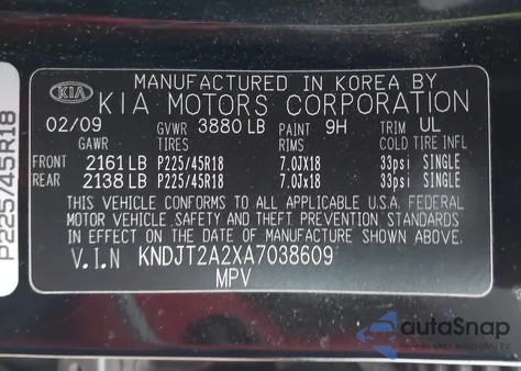 2010 Kia Soul Sport from USA, damaged, VIN KNDJT2A2XA7038609